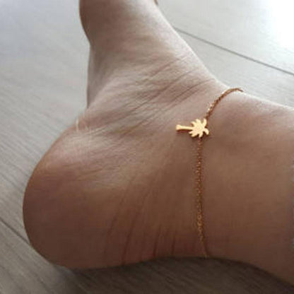 Palm Tree Ankle Bracelet Charm