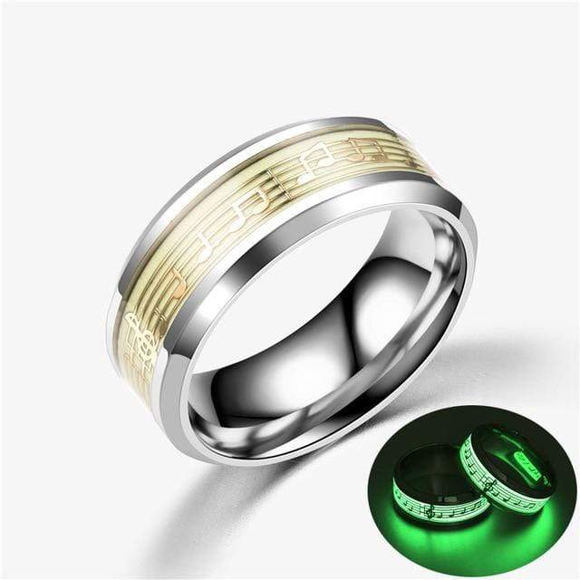 Men Fluorescent Glowing Ring