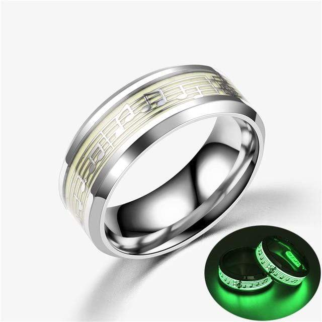 Men Fluorescent Glowing Ring