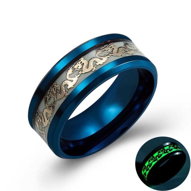 Men Fluorescent Glowing Ring