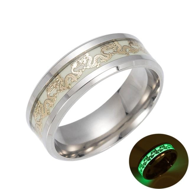 Men Fluorescent Glowing Ring