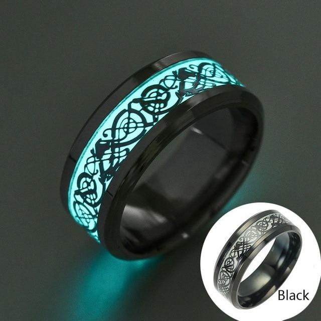 Men Fluorescent Glowing Ring