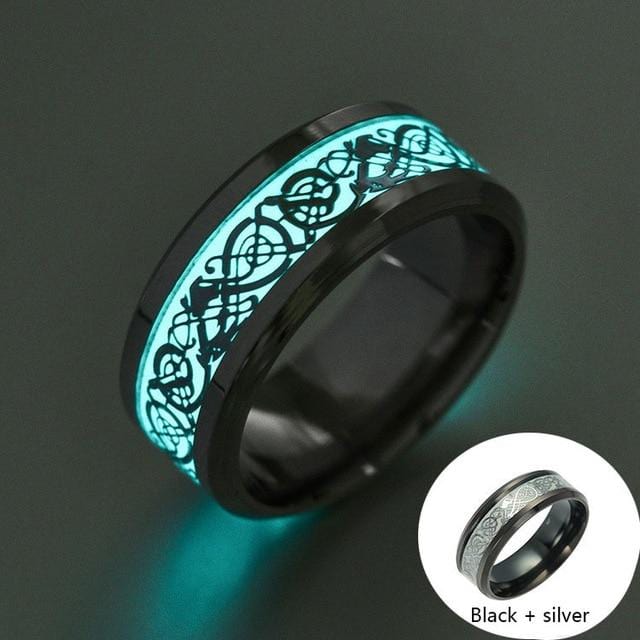 Men Fluorescent Glowing Ring