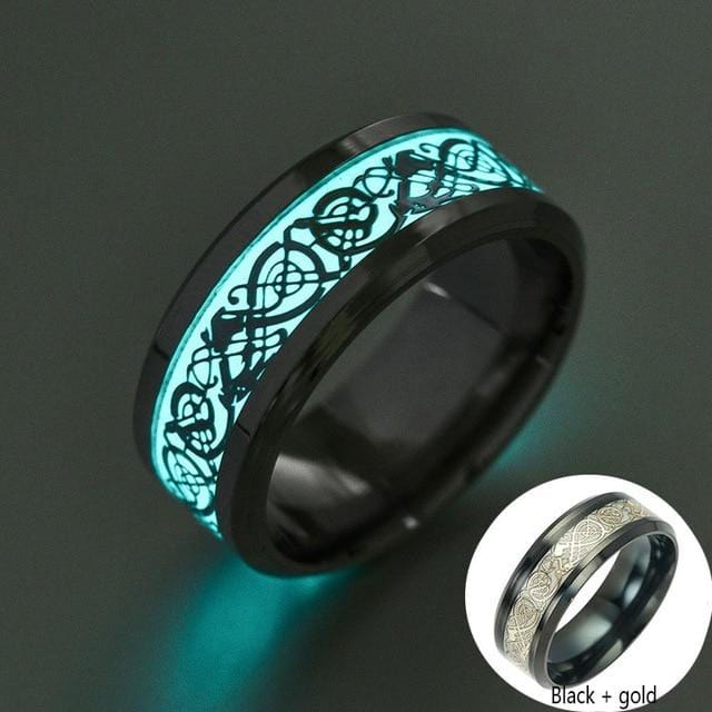 Men Fluorescent Glowing Ring