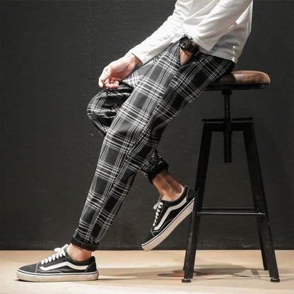 Men Plaid Pants