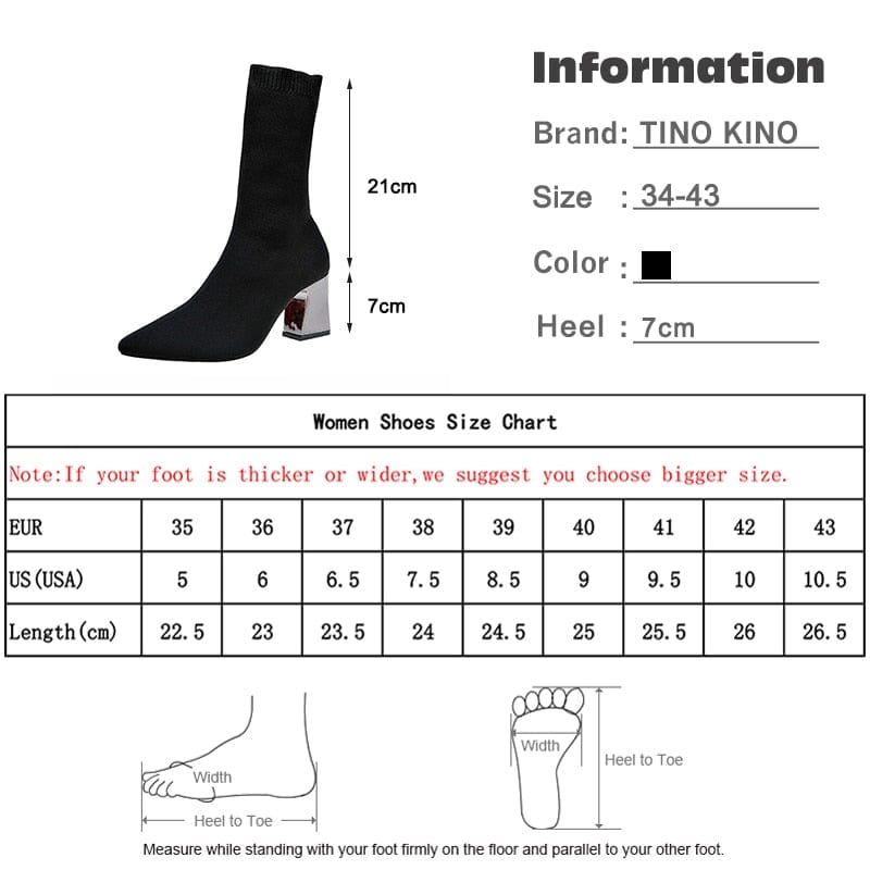 Women Fashion Pointed Toe Boots