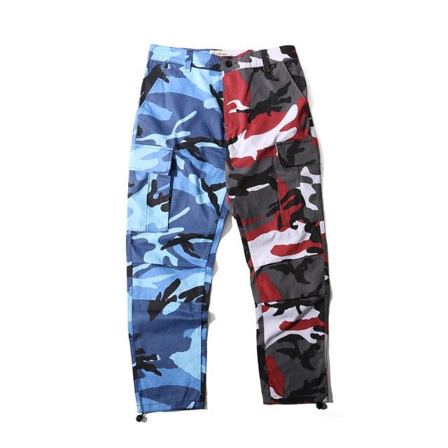 Men's Color Block Camo Cargo Pants