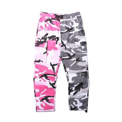 Men's Color Block Camo Cargo Pants