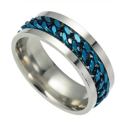 Titanium Stainless Steel Rotating Chain Ring