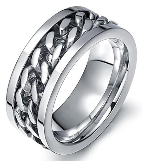 Titanium Stainless Steel Rotating Chain Ring