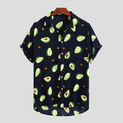 Fluorescent Color Men Shirt