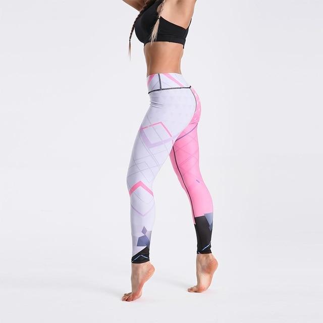 High Waist Digital Printed Fitness Leggings