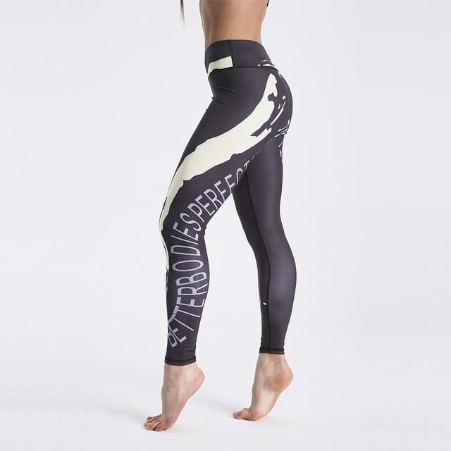 High Waist Digital Printed Fitness Leggings