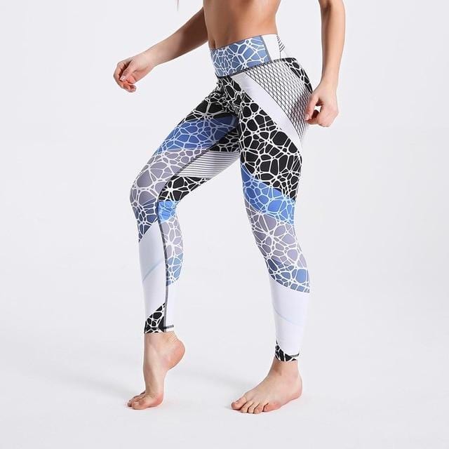 High Waist Digital Printed Fitness Leggings