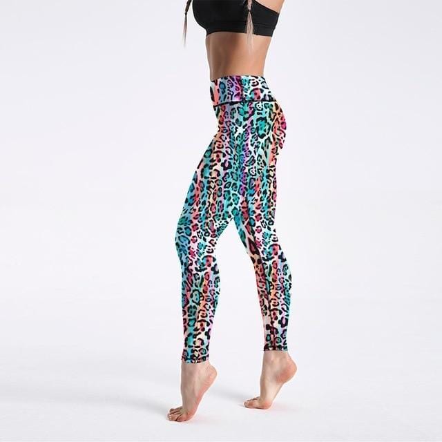 High Waist Digital Printed Fitness Leggings