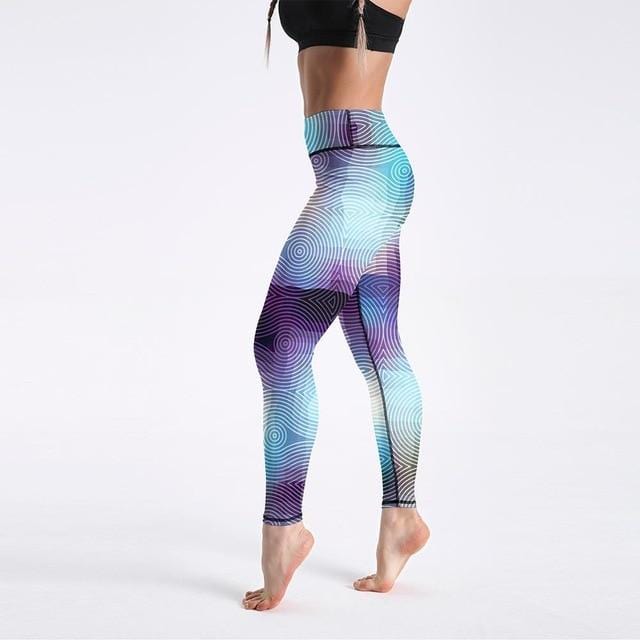 High Waist Digital Printed Fitness Leggings