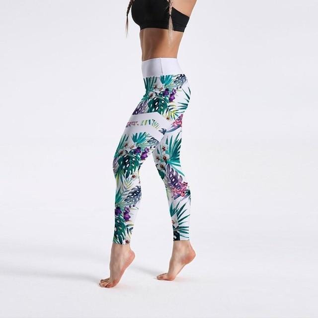 High Waist Digital Printed Fitness Leggings