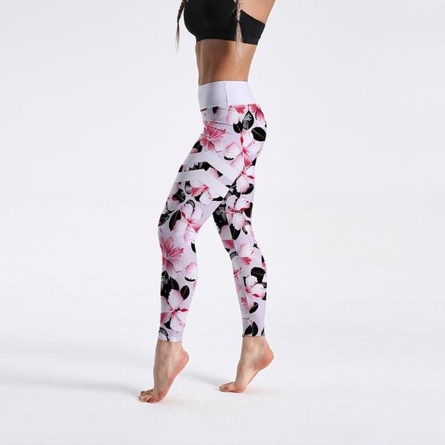 High Waist Digital Printed Fitness Leggings