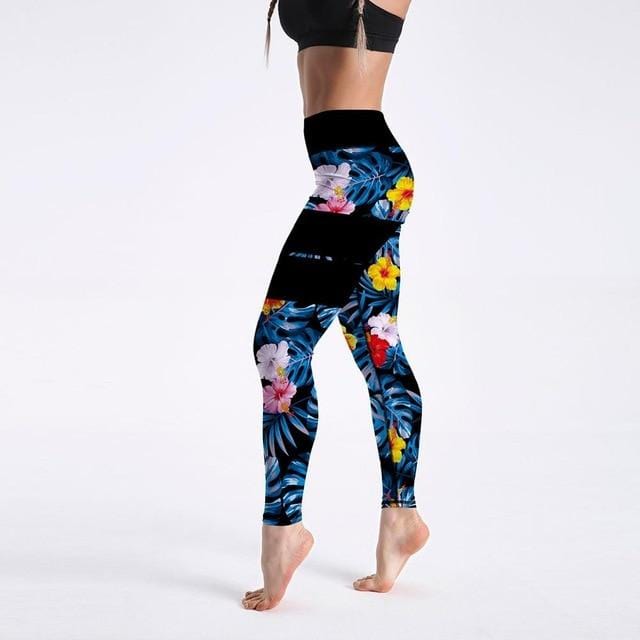 High Waist Digital Printed Fitness Leggings