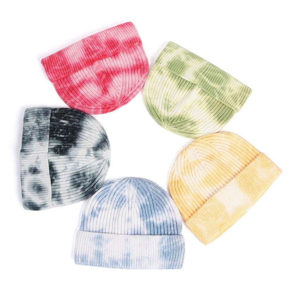 Knitted Tie Dye Beanies