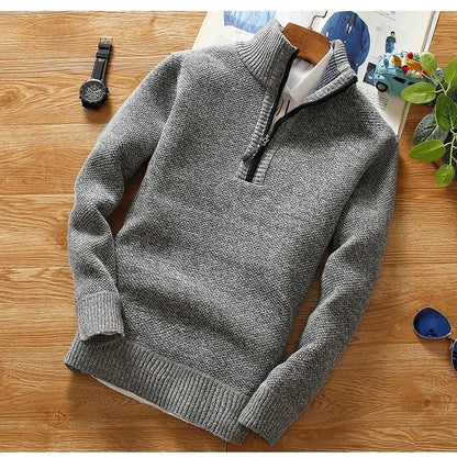 Winter Men's Fleece Thicker Sweater