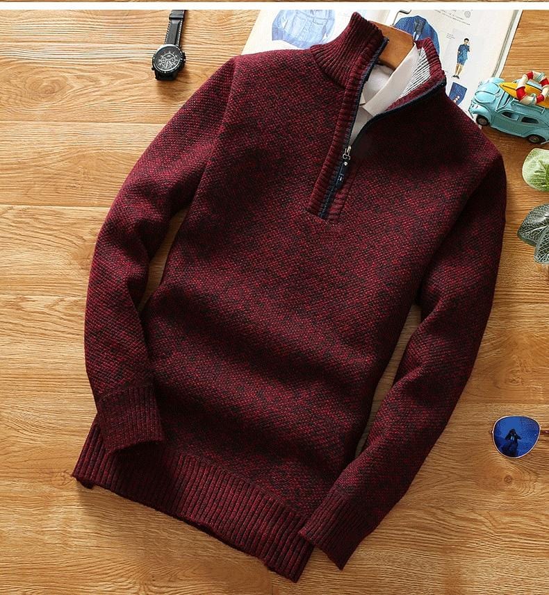 Winter Men's Fleece Thicker Sweater