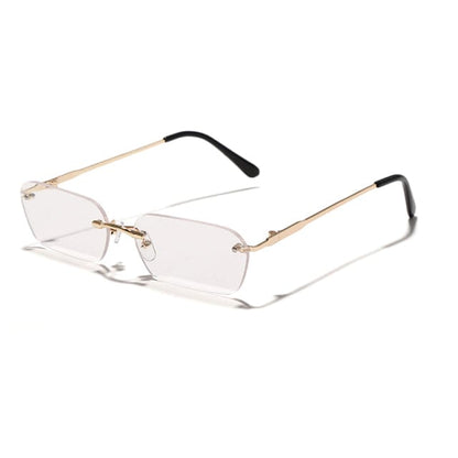 Rimless Rectangle Sunglasses