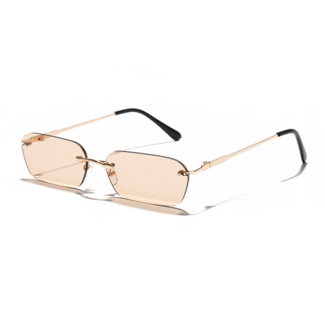 Rimless Rectangle Sunglasses