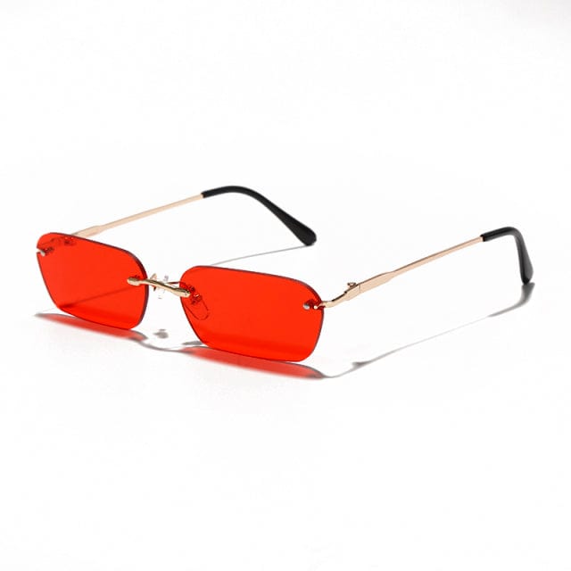 Rimless Rectangle Sunglasses