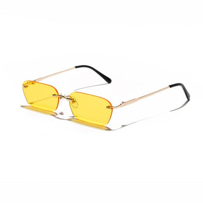 Rimless Rectangle Sunglasses