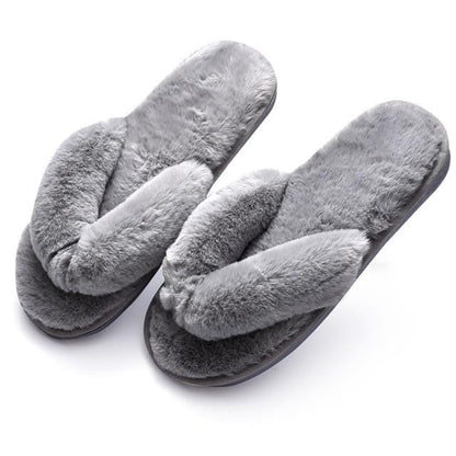 Women Fur Fashion Warm Slippers