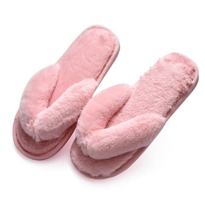 Women Fur Fashion Warm Slippers