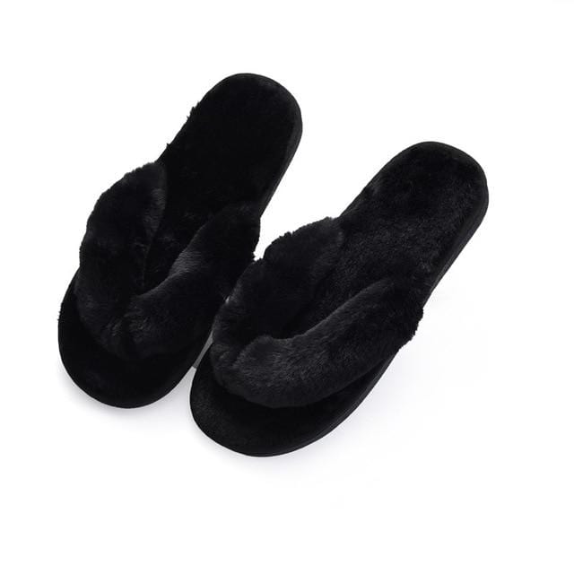 Women Fur Fashion Warm Slippers