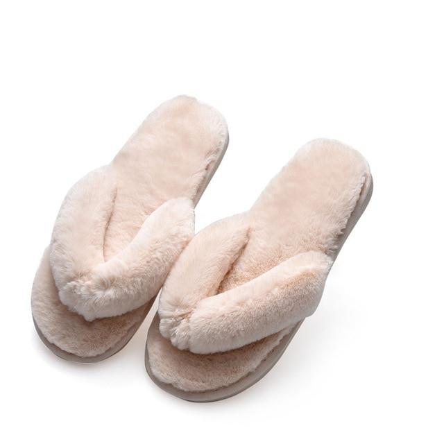 Women Fur Fashion Warm Slippers