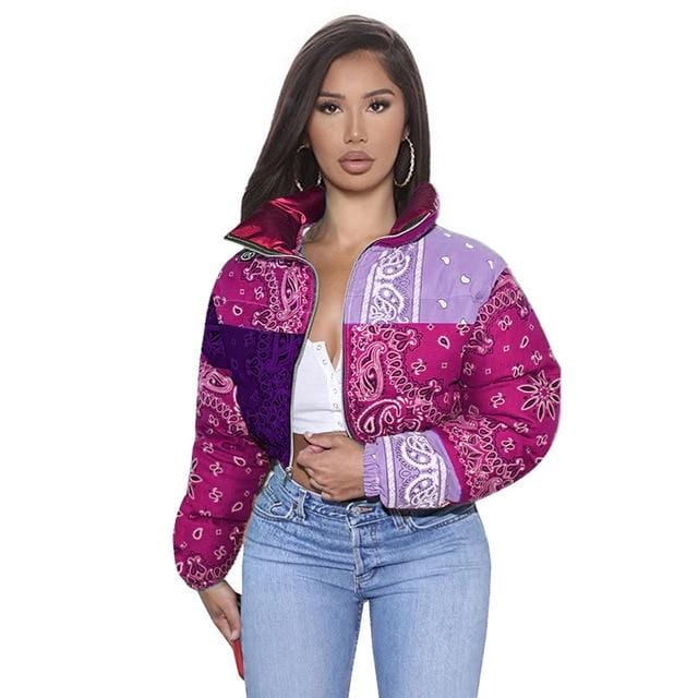 Bandana Bubble Jackets For Women