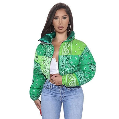 Bandana Bubble Jackets For Women