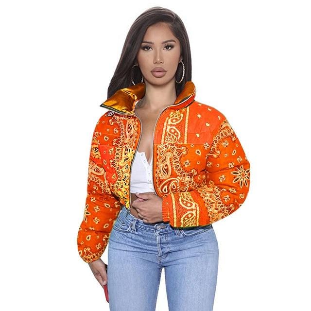 Bandana Bubble Jackets For Women