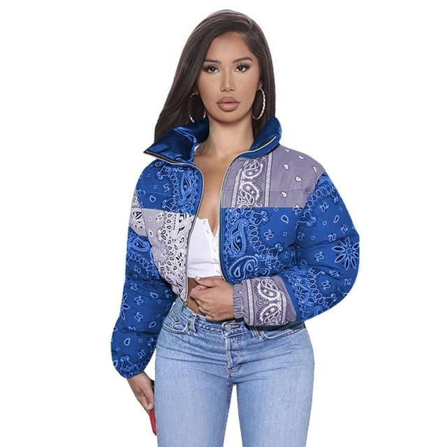 Bandana Bubble Jackets For Women