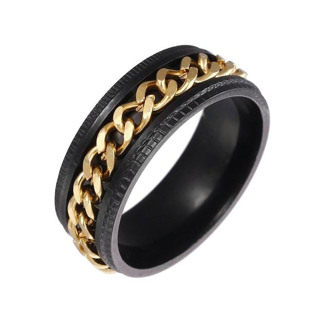 Titanium Stainless Steel Rotating Chain Ring