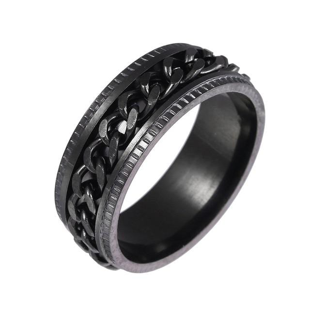 Titanium Stainless Steel Rotating Chain Ring