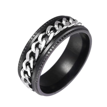 Titanium Stainless Steel Rotating Chain Ring