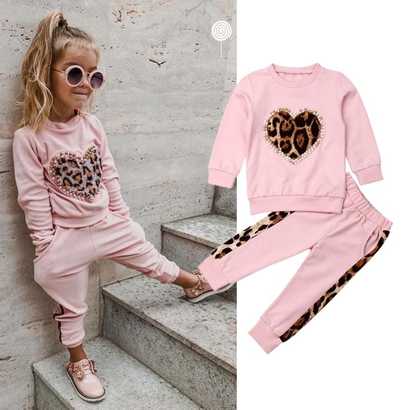 Kids Pink Tracksuit Set