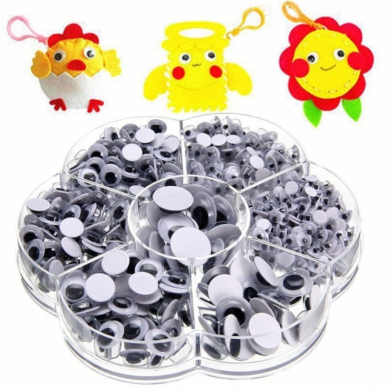 700PCS Self Adhesive Wiggly Googly Eyes