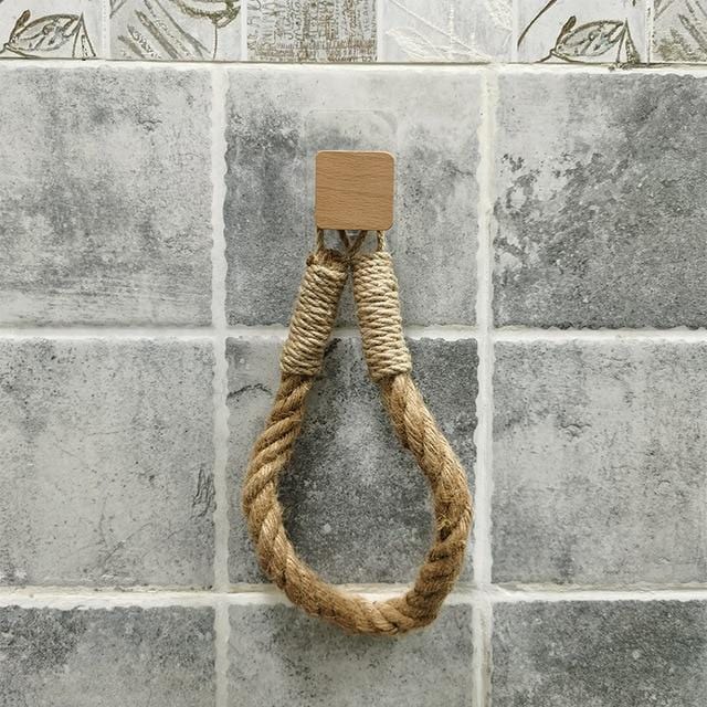 Vintage Towel Hanging Rope