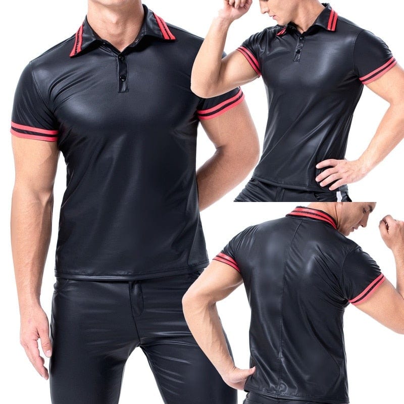 Mens Leather Shirt