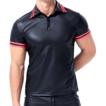 Mens Leather Shirt