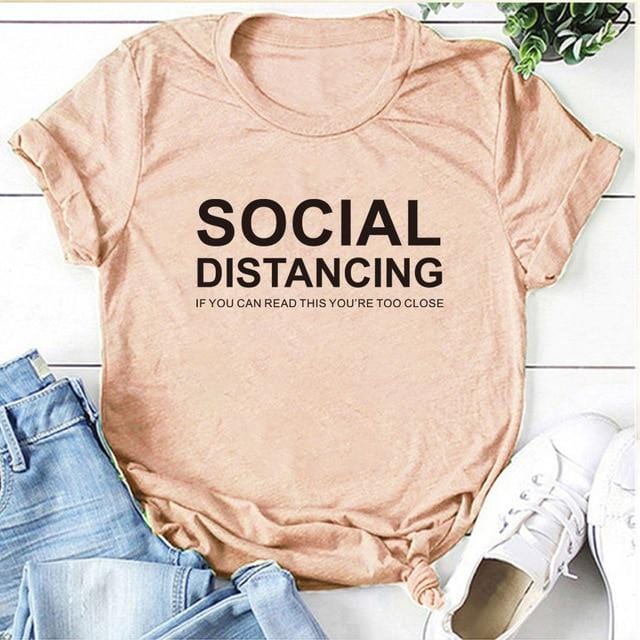 SOCIAL DISTANCING Women T-shirt