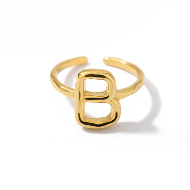 Initial A-Z Letters Rings For Women