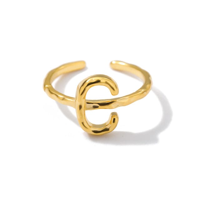 Initial A-Z Letters Rings For Women