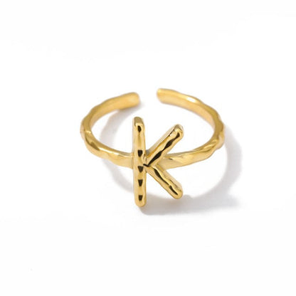 Initial A-Z Letters Rings For Women